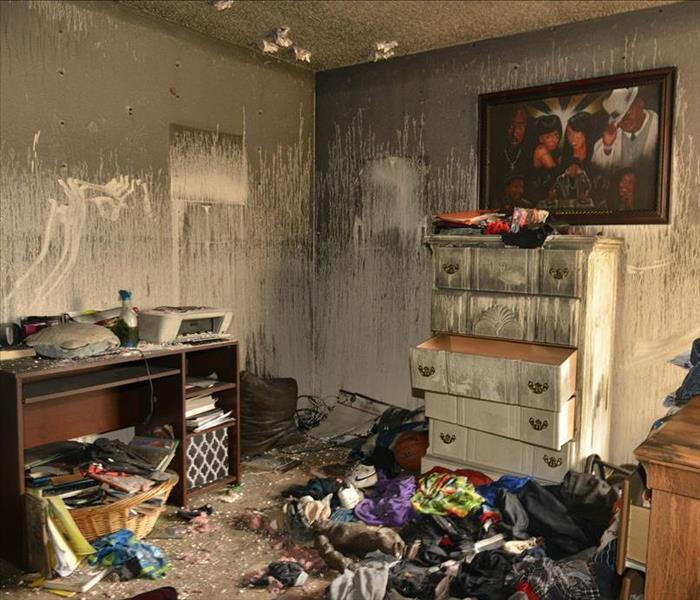 Fire Damaged Bedroom